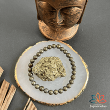 Carregar imagem no visualizador da galeria, Pulseira Pirita – Pedra da Prosperidade