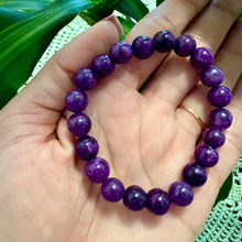 Carregar imagem no visualizador da galeria, Pulseira Ametista Escura. Promove concentração e alívio do stress