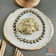 Carregar imagem no visualizador da galeria, Pulseira Pirita – Pedra da Prosperidade