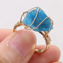 Carregar imagem no visualizador da galeria, Anel Gota de Pedras Naturais (Ajustável)