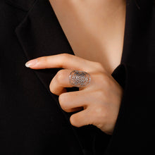 Carregar imagem no visualizador da galeria, Anel Arcanjo Metatron Ajustável em Aço Inoxidável - Mundo dos Japamalas