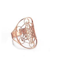 Carregar imagem no visualizador da galeria, Anel Arcanjo Metatron Ajustável em Aço Inoxidável - Mundo dos Japamalas