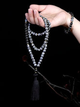 Carregar imagem no visualizador da galeria, Japamala de 108 Contas + Pulseira das Pedras Naturais Jaspe e Hematita. Promove Alta Proteção Espiritual, Purifica o Campo Energético e Alinha os Chakras