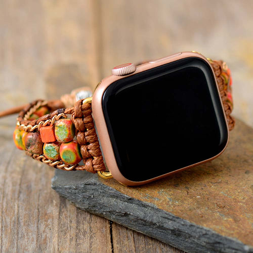 Bracelete Para AppleWatch/ SmartWatch de Pedras Naturais - Mundo dos Japamalas