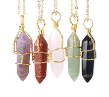 Carregar imagem no visualizador da galeria, Colar com Pedras Naturais Suspensas - Mundo dos Japamalas
