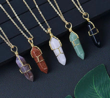 Carregar imagem no visualizador da galeria, Colar com Pedras Naturais Suspensas - Mundo dos Japamalas