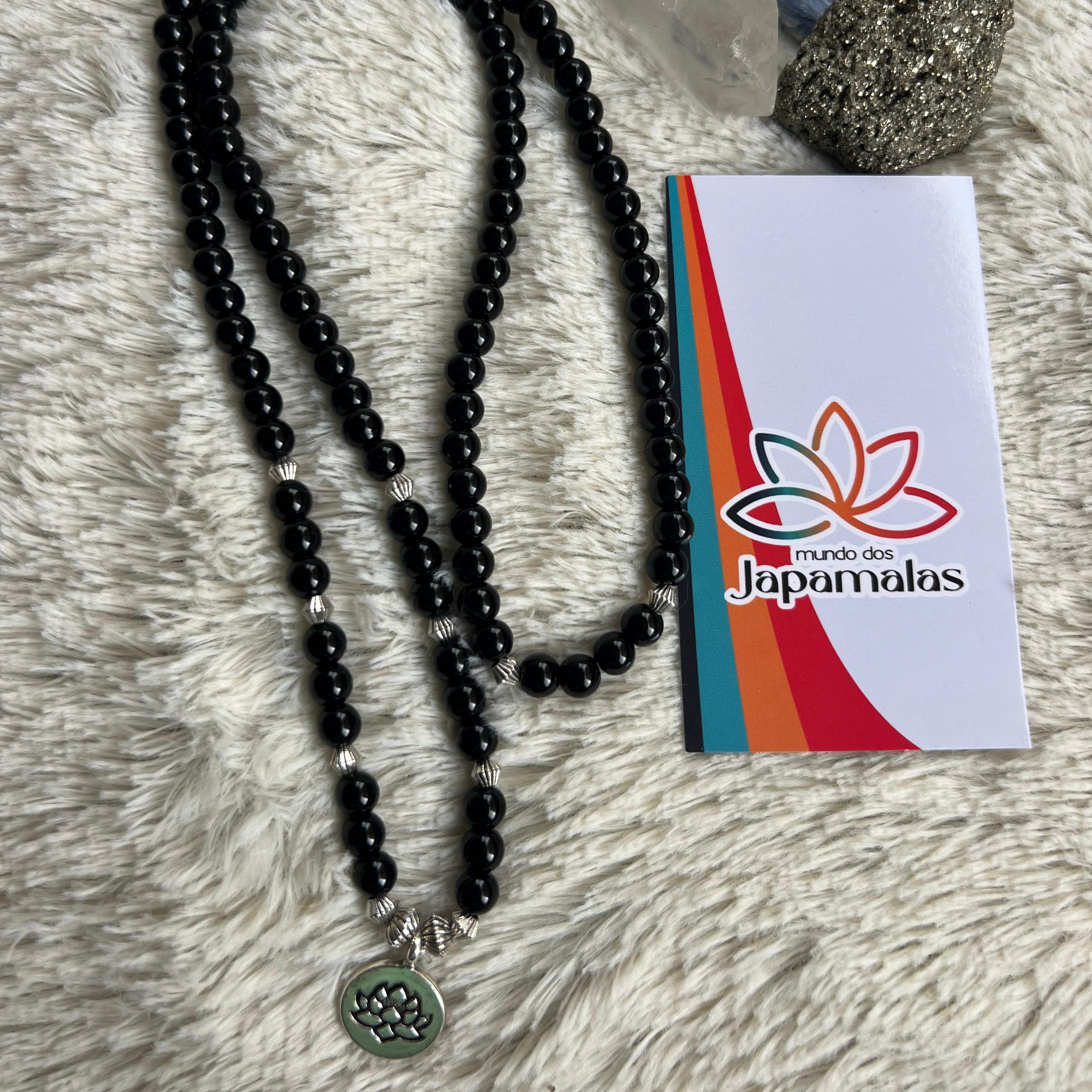 Pulseira Japamala de Ônix – Mundo dos Japamalas