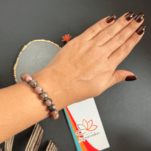 Carregar imagem no visualizador da galeria, Pulseira da pedra natural Rodonita - Amor e Cura Emocianal
