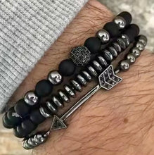 Carregar imagem no visualizador da galeria, Trio Protect Deluxe: Ônix, Hematita e Zircônias Negras
