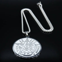Carregar imagem no visualizador da galeria, Pentáculo de Proteção Tetragramaton em Aço Inoxidável.
