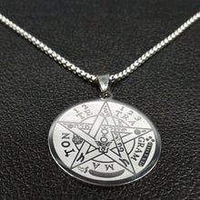 Carregar imagem no visualizador da galeria, Pentáculo de Proteção Tetragramaton em Aço Inoxidável.
