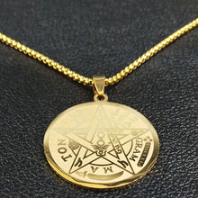 Carregar imagem no visualizador da galeria, Pentáculo de Proteção Tetragramaton em Aço Inoxidável.
