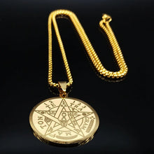 Carregar imagem no visualizador da galeria, Pentáculo de Proteção Tetragramaton em Aço Inoxidável.
