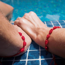 Carregar imagem no visualizador da galeria, Pulseira Vermelha Kabbalah 7 Nós
