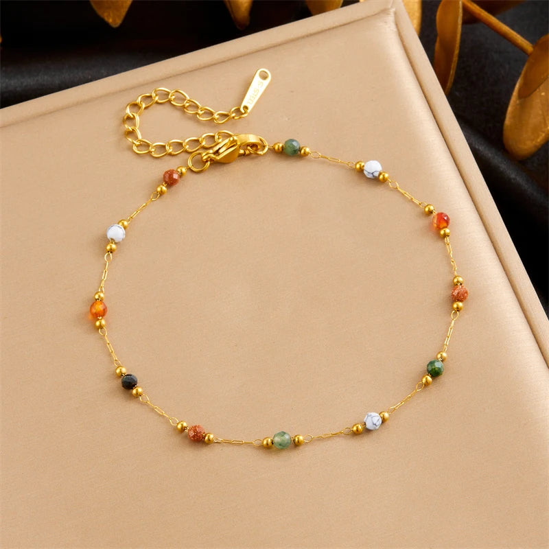 Pulseira Lavine em Pedras Naturais Facetadas