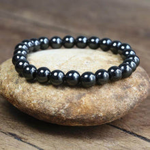 Carregar imagem no visualizador da galeria, Pulseira de Pedra Natural Hematita. Inibe o Apetite Auxiliando na Redução Peso
