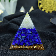 Carregar imagem no visualizador da galeria, Orgonite das Pedras Naturais lápis Lazuli e Quartzo Branco. Afasta as Vibrações Negativas e Eleva o Poder de Concentração - Mundo dos Japamalas
