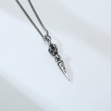 Carregar imagem no visualizador da galeria, Colar Punhal Tibetano Athame Phurba em Aço Inoxidável - Mundo dos Japamalas

