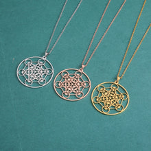 Carregar imagem no visualizador da galeria, Colar Cubo de Metatron Geometria Sagrada - Mundo dos Japamalas
