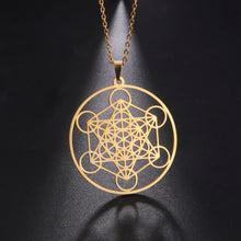 Carregar imagem no visualizador da galeria, Colar Cubo de Metatron Geometria Sagrada - Mundo dos Japamalas
