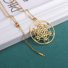 Carregar imagem no visualizador da galeria, Colar Cubo de Metatron Geometria Sagrada - Mundo dos Japamalas
