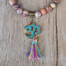Carregar imagem no visualizador da galeria, Pulseira de Pedra Natural com Tassel. Alinhamento dos 7 Chakras - Mundo dos Japamalas
