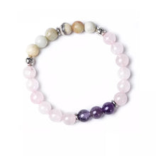 Carregar imagem no visualizador da galeria, Japamala de 108 Contas + Pulseira de Jaspe Imperial, Ametista, Quatzo Rosa e Amazonita. Protege Contra Inveja e Mau Olhado, Afasta Energias Negativas - Mundo dos Japamalas

