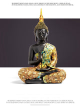 Carregar imagem no visualizador da galeria, Estatueta Decorativa de Buda em Resina Feito a Mão - Mundo dos Japamalas
