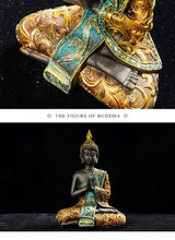 Carregar imagem no visualizador da galeria, Estatueta Decorativa de Buda em Resina Feito a Mão - Mundo dos Japamalas
