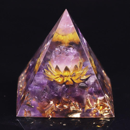 Orgonite das Pedras Naturais Ametista e Citrino. Purificação do Estado Emocional - Mundo dos Japamalas