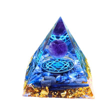 Carregar imagem no visualizador da galeria, Orgonite das Pedras Naturais Lápis Lazuli e Ametista. Promove o Equilíbrio Emocional e Eleva a Sabedoria - Mundo dos Japamalas

