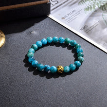 Carregar imagem no visualizador da galeria, Japamala de 108 Contas + Pulseira da Pedra Natural Apatita. Proporciona o Alinhamento Energético e Purifica Nossa Mente - Mundo dos Japamalas
